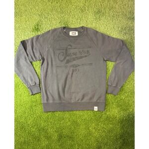 Hanes Superior USA 1901 Sweatshirt Mens Medium Black Raglan Crewneck Pullover
